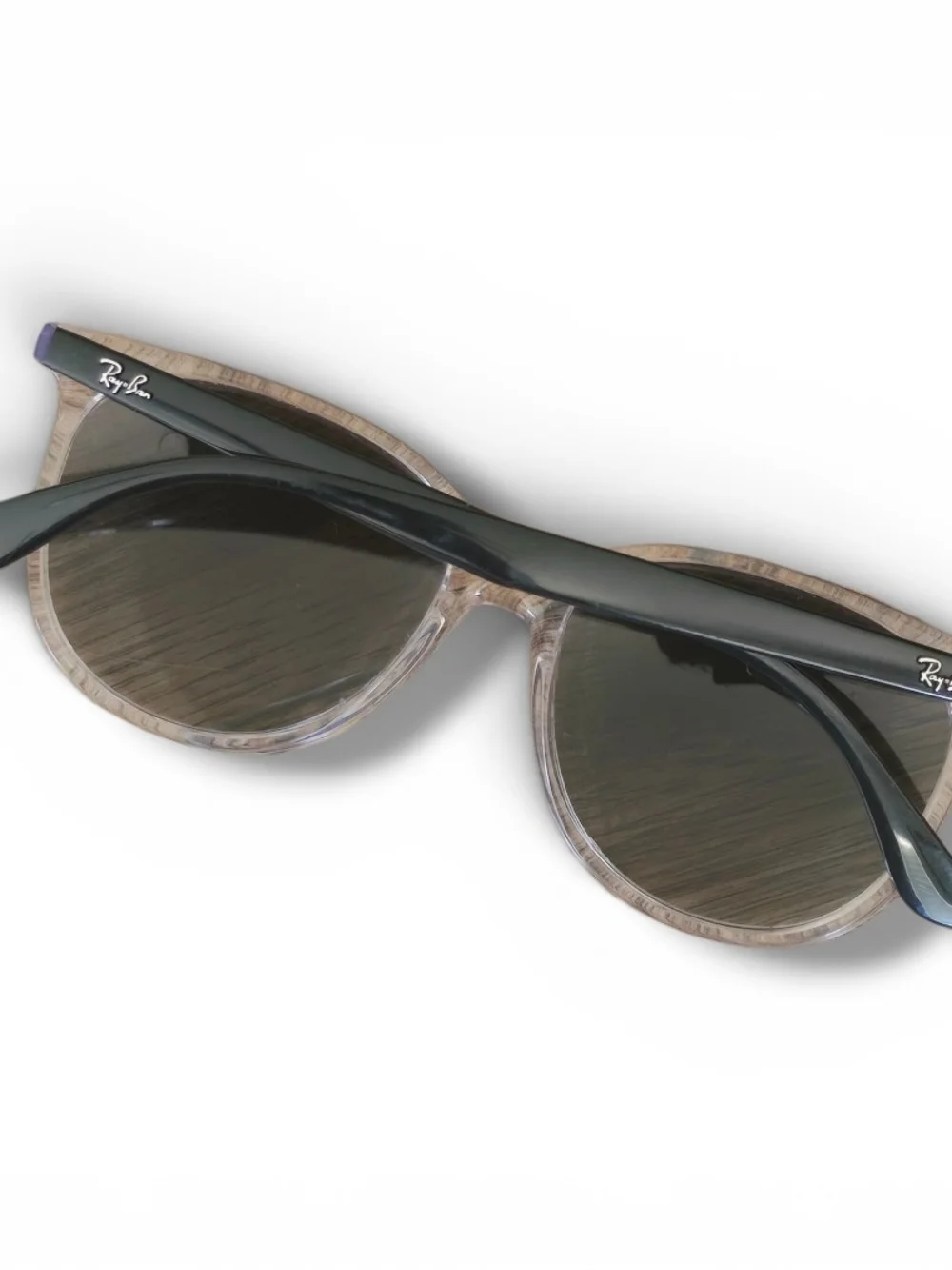 Ray-Ban Clear Frame Women's Sunglasses with Case - Clear/Black (RB4378 6477/11)